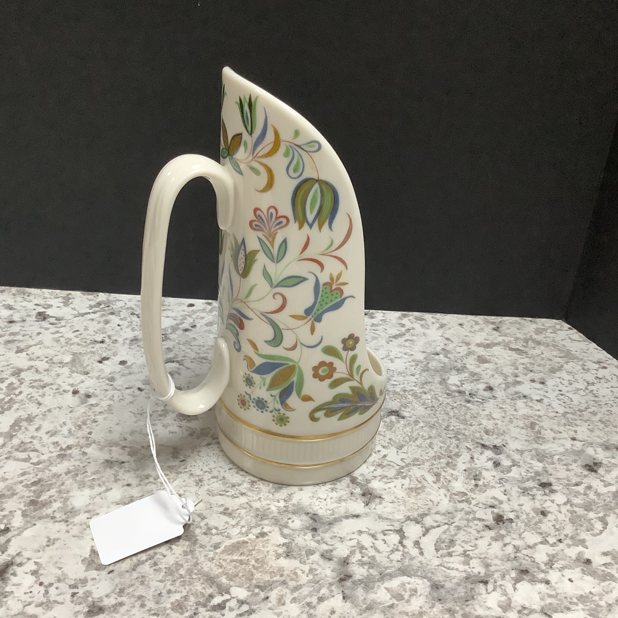 Lenox Candle Holder With Handle For Short Tapers, Nantucket Collection